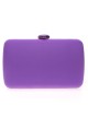 Clutch fiesta detalle metálico morado