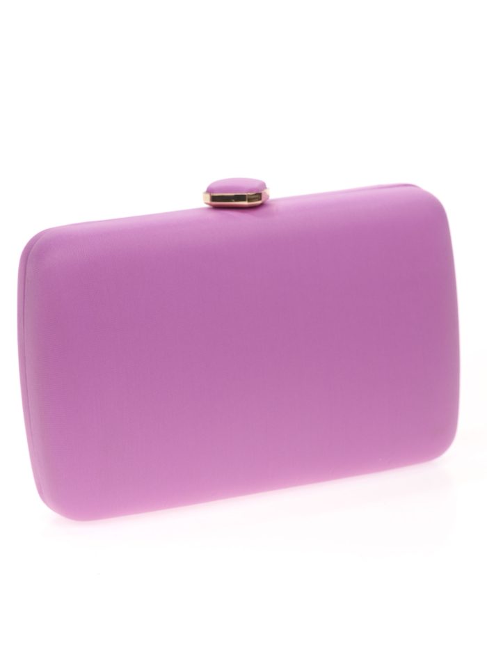 Clutch fiesta detalle metálico violeta