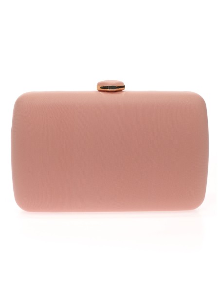 Clutch fiesta detalle metálico rosa-palo