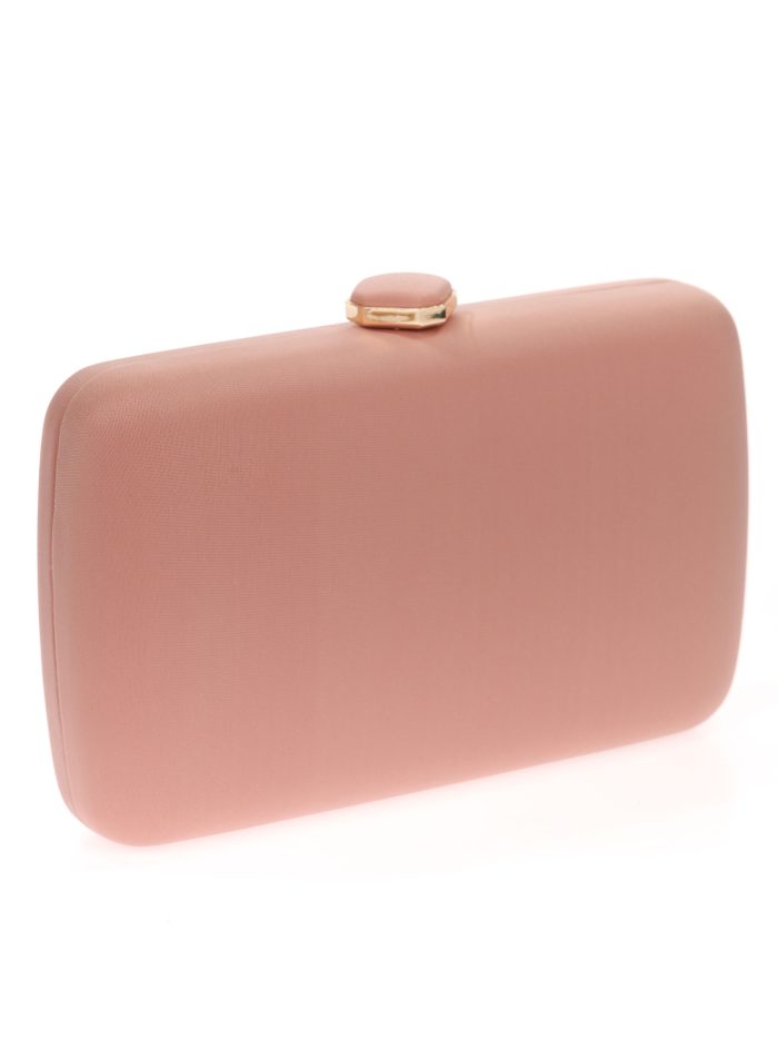 Clutch fiesta detalle metálico rosa-palo