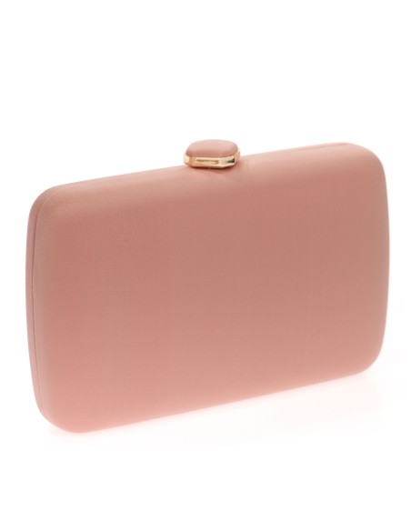 Clutch fiesta detalle metálico rosa-palo