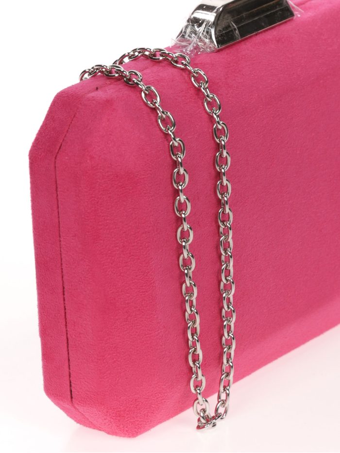 Clutch fiesta antelina fucsia