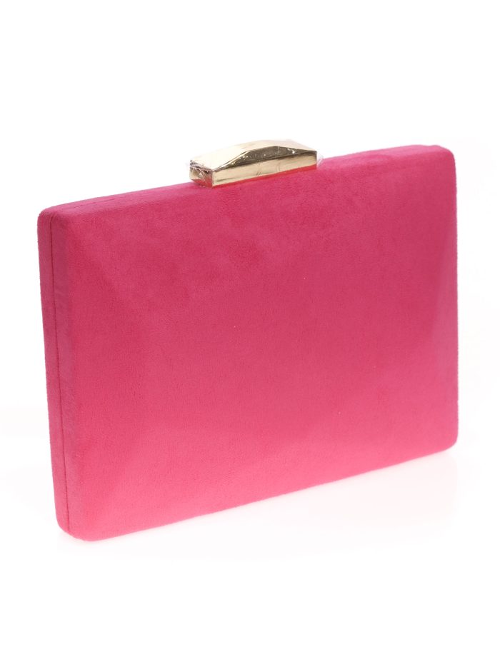 Clutch fiesta antelina fucsia