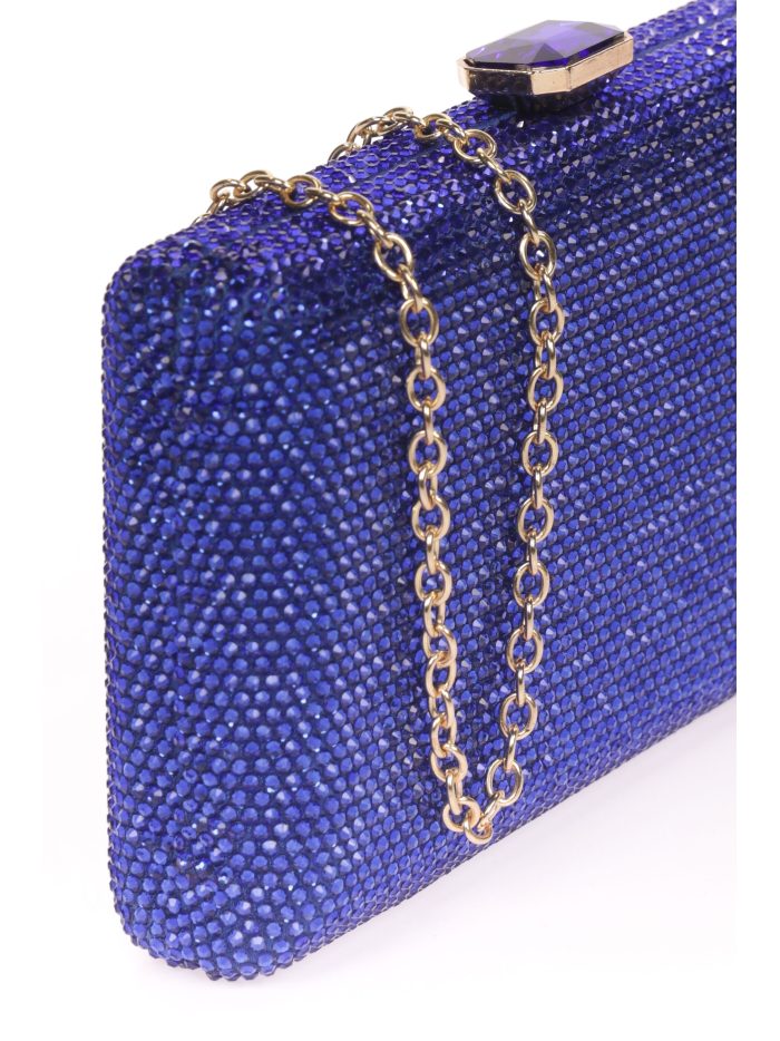 Clutch fiesta pedrería azulon