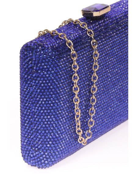 Clutch fiesta pedrería azulon