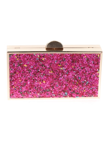 Clutch fiesta pedrería buganvilla