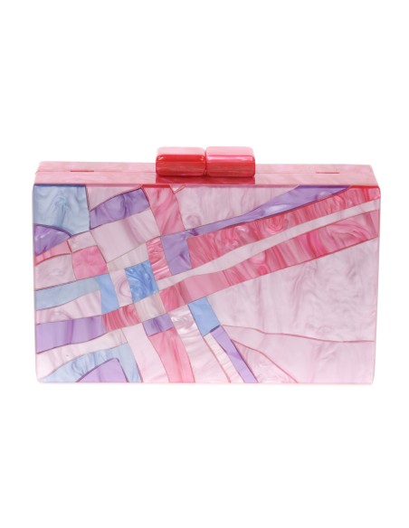 Clutch fiesta nácar buganvilla