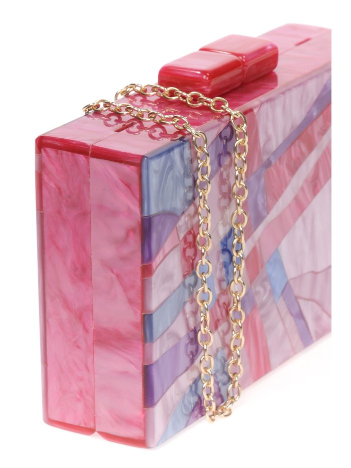 Clutch fiesta nácar buganvilla