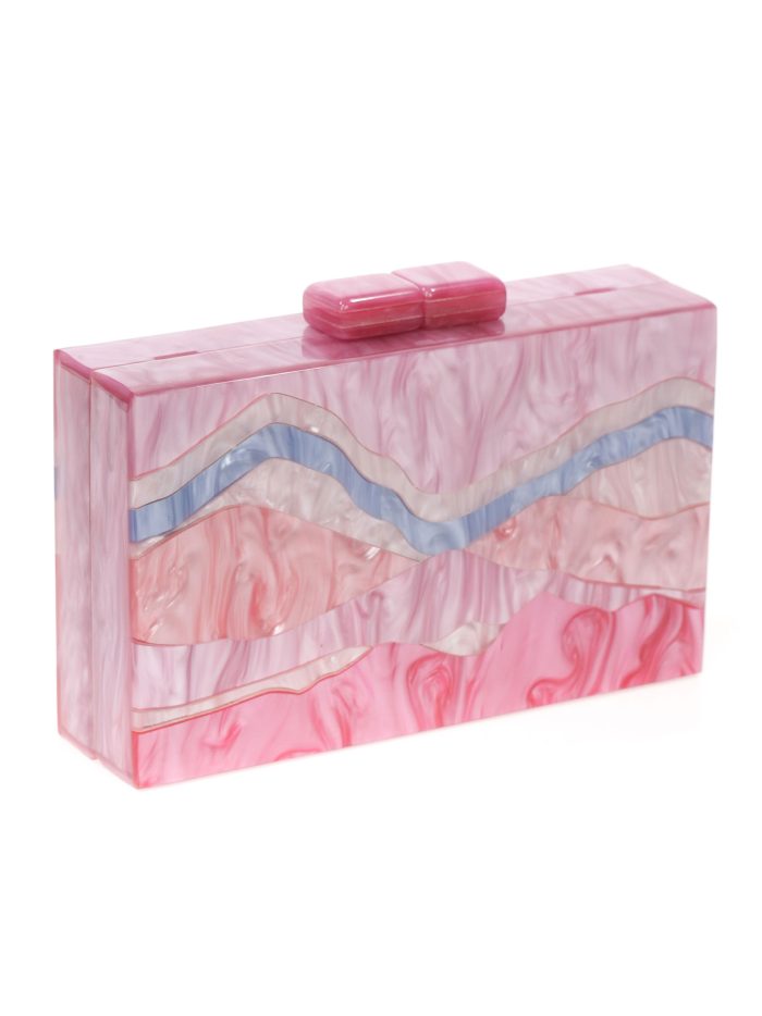 Clutch fiesta nácar buganvilla