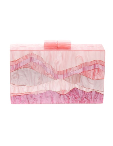 Clutch fiesta nácar rosa