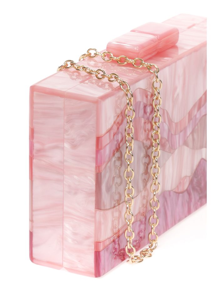 Clutch fiesta nácar rosa