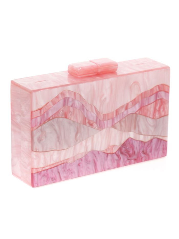 Clutch fiesta nácar rosa