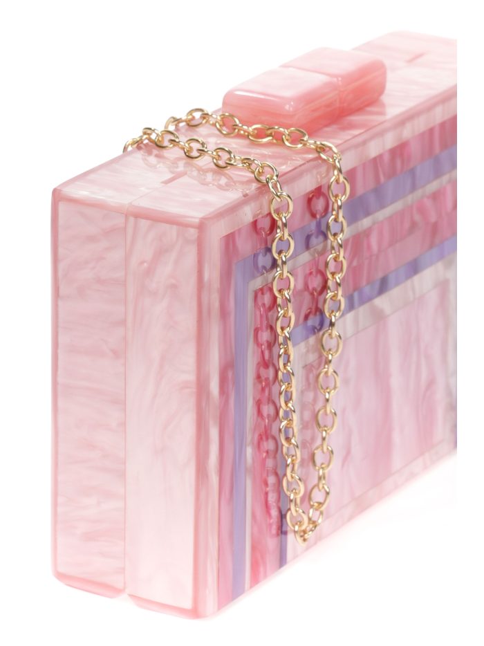 Clutch fiesta nácar buganvilla