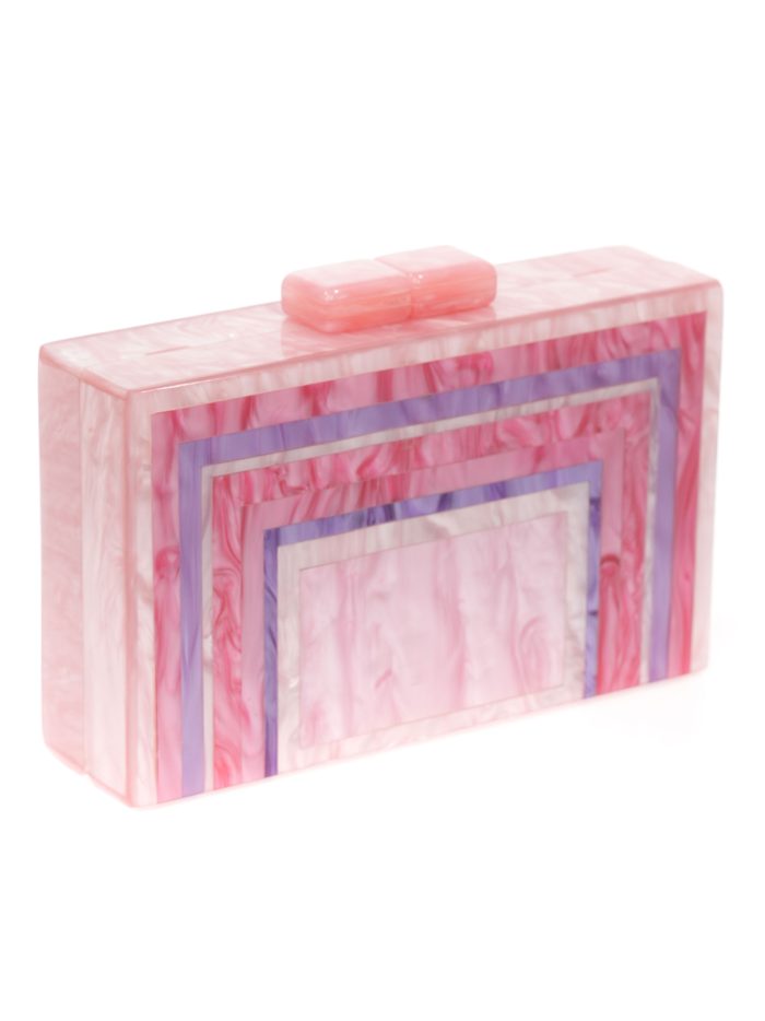 Clutch fiesta nácar buganvilla