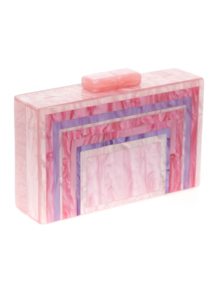 Clutch fiesta nácar buganvilla