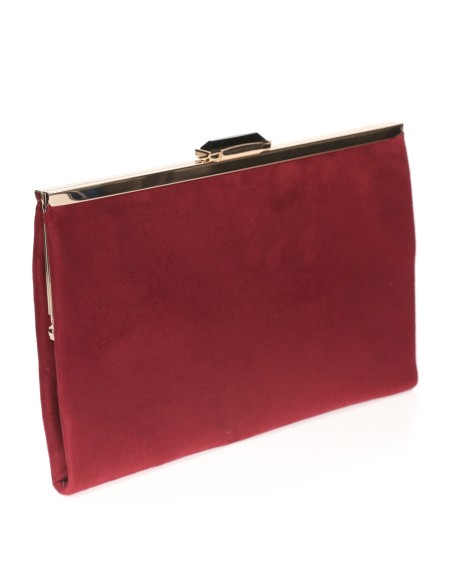 Cartera fiesta antelina granate