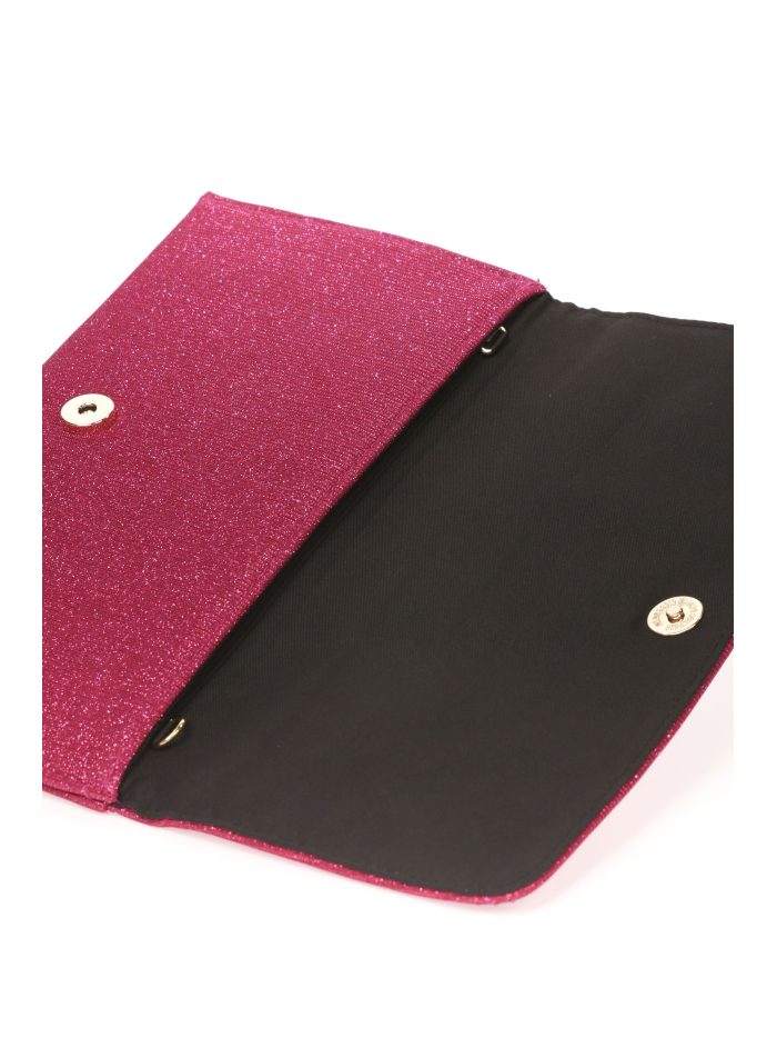 Cartera fiesta pedrería fucsia