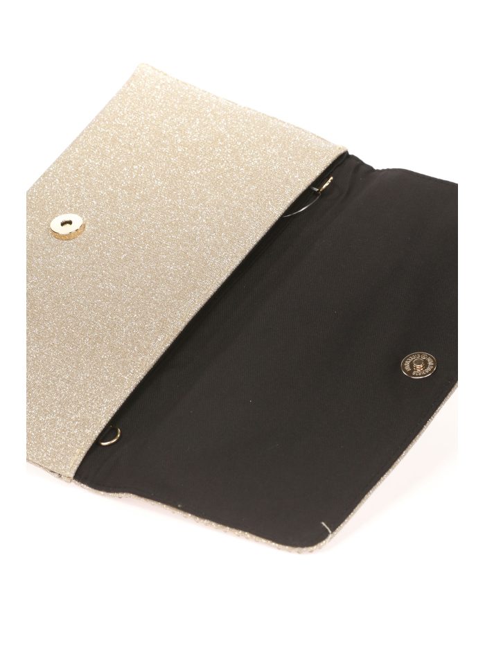 Cartera fiesta pedrería oro