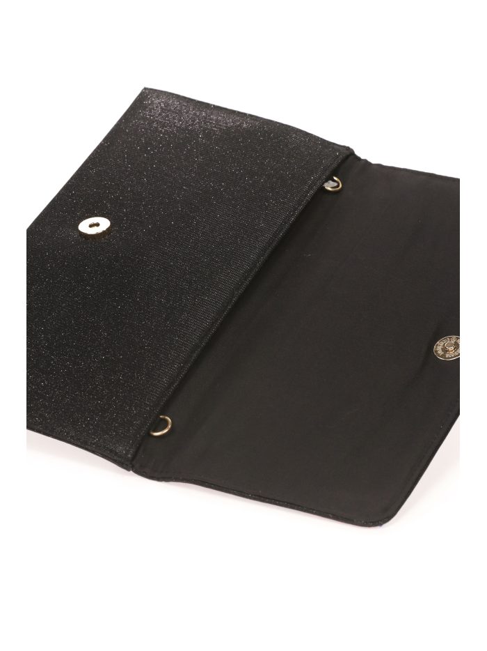 Cartera fiesta pedrería multi-negro