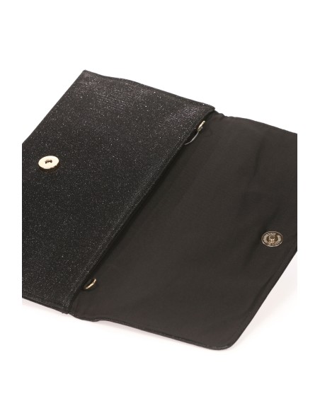 Cartera fiesta pedrería negro