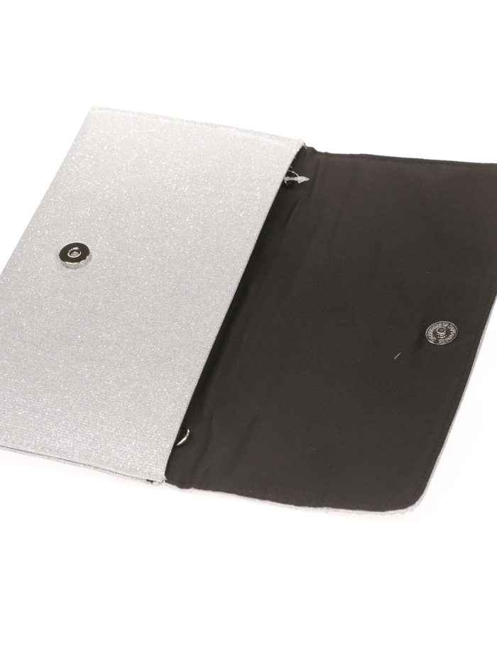 Cartera fiesta pedrería plata