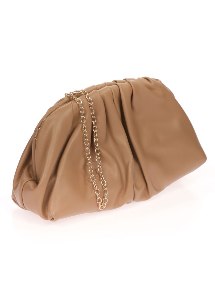 Clutch fiesta polipiel taupe