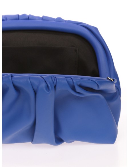 Clutch fiesta polipiel azulon