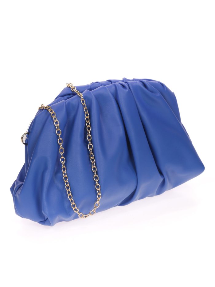 Clutch fiesta polipiel azulon