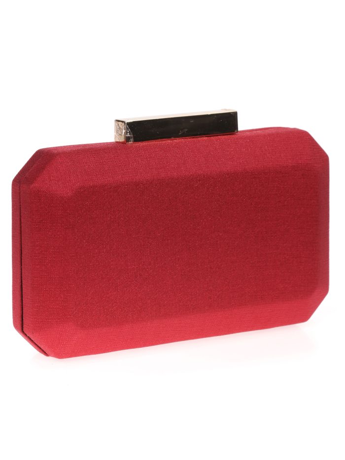 Clutch fiesta liso granate