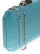 Clutch fiesta antelina teal-claro