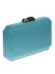 Clutch fiesta antelina teal-claro