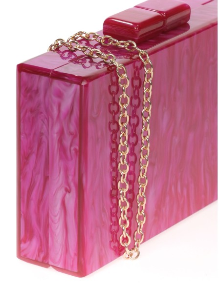 Clutch fiesta nácar buganvilla