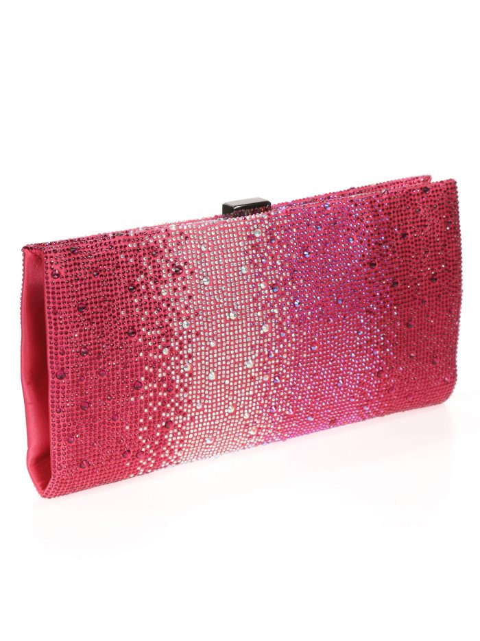 Cartera fiesta pedrería fucsia