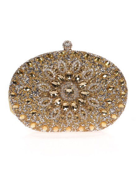 Clutch fiesta joya oro