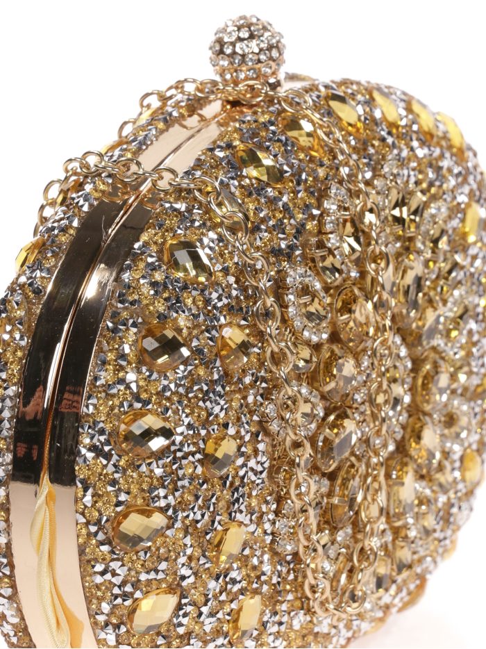 Clutch fiesta joya oro