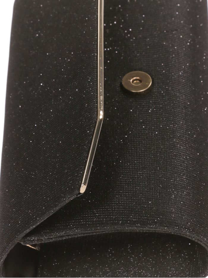 Carteira festa detalhe metálico preto