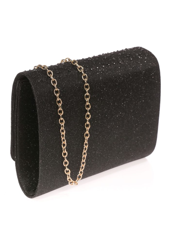 Cartera fiesta pedrería negro