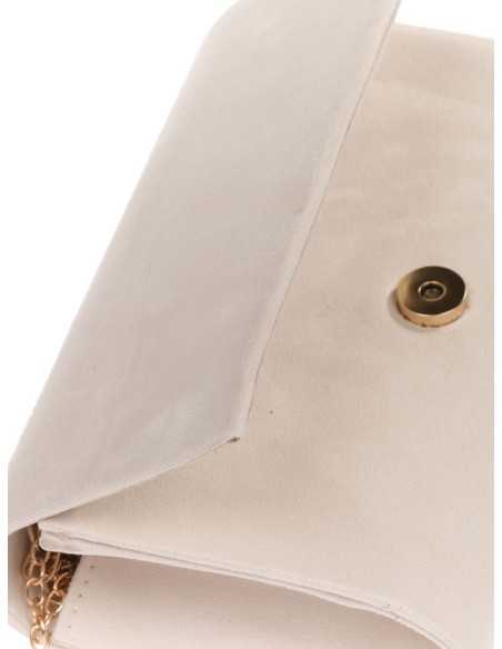 Cartera fiesta antelina beige