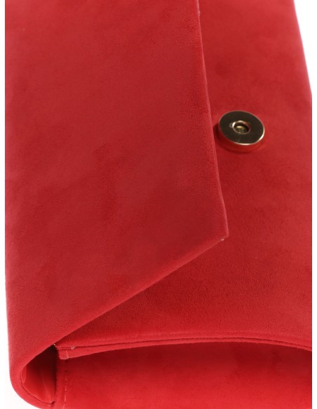 Cartera fiesta antelina rojo