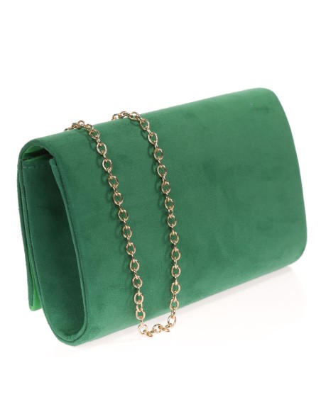 Cartera fiesta antelina verde-hierba