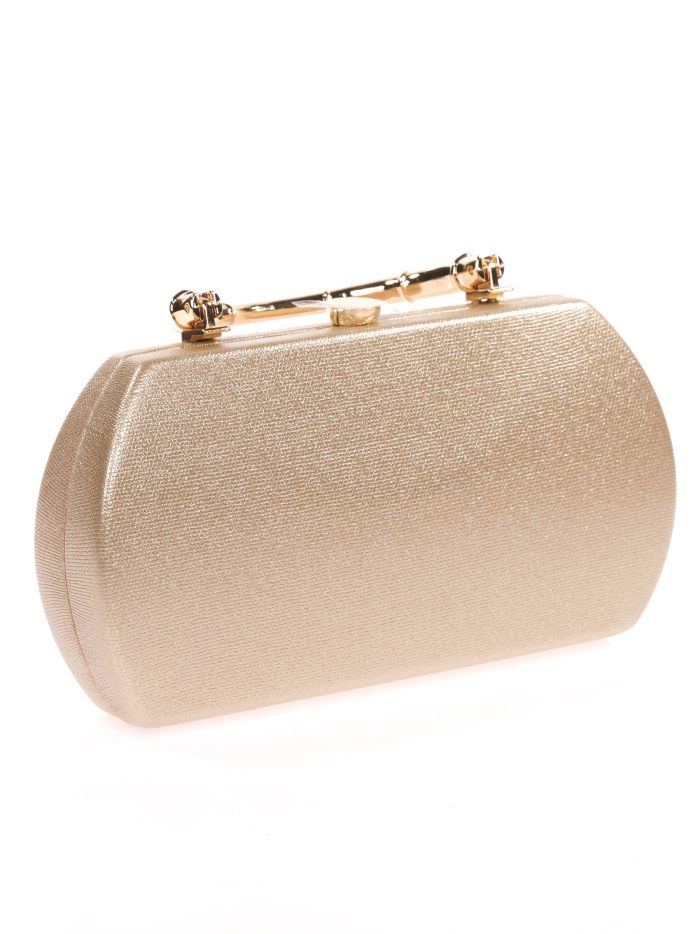 Clutch fiesta metalizado oro-claro
