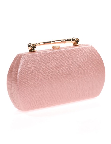 Clutch fiesta metalizado rosa