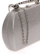 Clutch fiesta metalizado gris