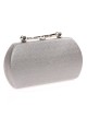 Clutch fiesta metalizado gris