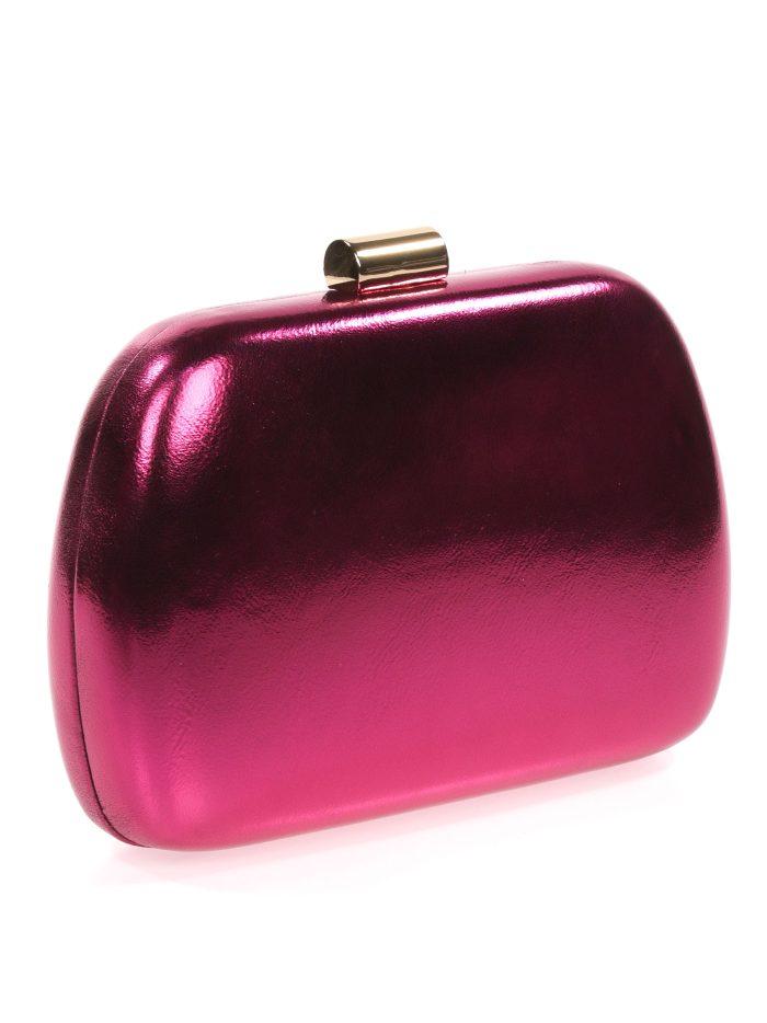 Faux leather clutch buganvia
