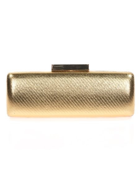 Clutch fiesta metalizado oro