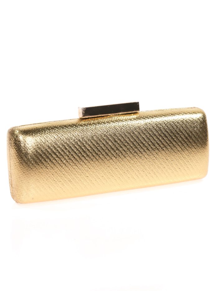 Clutch fiesta metalizado oro