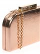 Faux leather clutch oro-rosa