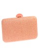 Clutch fiesta efecto rafia abalorio rosa