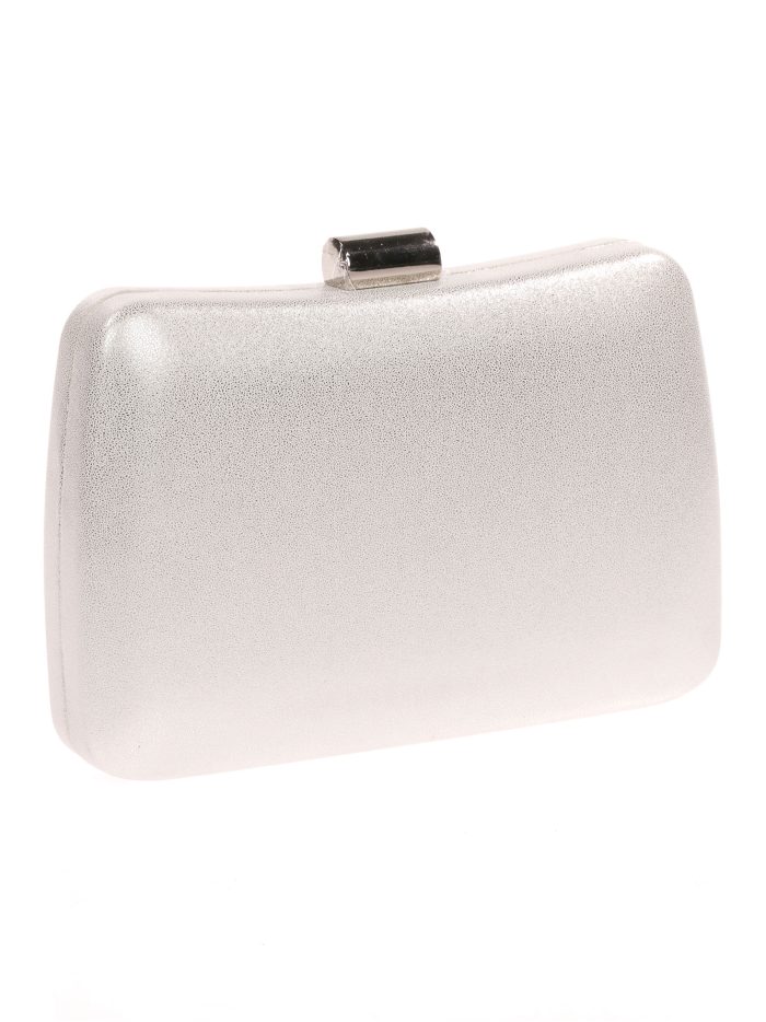Clutch fiesta polipiel plata